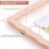 image:imageGolden State Art 11x14 Wavy Scalloped Floating Picture Frame PinkGlass  Fits 8x10 Fits 5x7 Wall Mount Horizontal or Vertical DisplayPhotosArtwork Plant or Dried Flower Light Pink1 PackLight Pink