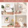 image:imageGolden State Art 11x14 Wavy Scalloped Floating Picture Frame PinkGlass  Fits 8x10 Fits 5x7 Wall Mount Horizontal or Vertical DisplayPhotosArtwork Plant or Dried Flower Light Pink1 PackLight Pink