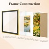 image:imageGolden State Art 14x18 Gold Picture Frame Mat For 11x14 Solid WoodGlass  Fits 11x14 with Mat or 14x18 Without Mat Horizontal or Vertical Wall Mount PhotoBlack Gold1 Pack1 Pack