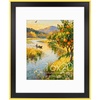 image:imageGolden State Art 14x18 Gold Picture Frame Mat For 11x14 Solid WoodGlass  Fits 11x14 with Mat or 14x18 Without Mat Horizontal or Vertical Wall Mount PhotoBlack Gold1 Pack1 Pack