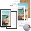 image:imageGolden State Art 16X20 Poster Frame with White Mat for 11X14Black1 Pack  Thin Border Solid Wood Frame with Plexiglass  Wall Display with Included Hanging Hardware Black 1 Pack4 Pack
