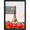 image:imageGolden State Art 16X20 Poster Frame with White Mat for 11X14Black1 Pack  Thin Border Solid Wood Frame with Plexiglass  Wall Display with Included Hanging Hardware Black 1 Pack1 Pack