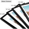 image:imageGolden State Art 16X20 Poster Frame with White Mat for 11X14Black1 Pack  Thin Border Solid Wood Frame with Plexiglass  Wall Display with Included Hanging Hardware Black 1 Pack2 Pack