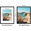 image:imageGolden State Art 16X20 Poster Frame with White Mat for 11X14Black1 Pack  Thin Border Solid Wood Frame with Plexiglass  Wall Display with Included Hanging Hardware Black 1 Pack2 Pack