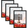 image:imageGolden State Art 16X20 Poster Frame with White Mat for 11X14Black1 Pack  Thin Border Solid Wood Frame with Plexiglass  Wall Display with Included Hanging Hardware Black 1 Pack4 Pack