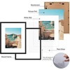 image:imageGolden State Art 16X20 Poster Frame with White Mat for 11X14Black1 Pack  Thin Border Solid Wood Frame with Plexiglass  Wall Display with Included Hanging Hardware Black 1 Pack4 Pack