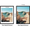 image:imageGolden State Art 16X20 Poster Frame with White Mat for 11X14Black1 Pack  Thin Border Solid Wood Frame with Plexiglass  Wall Display with Included Hanging Hardware Black 1 Pack4 Pack