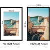 image:imageGolden State Art 16X20 Poster Frame with White Mat for 11X14Black1 Pack  Thin Border Solid Wood Frame with Plexiglass  Wall Display with Included Hanging Hardware Black 1 Pack4 Pack