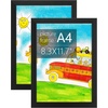 image:imageGolden State Art 16X20 Poster Frame with White Mat for 11X14Black1 Pack  Thin Border Solid Wood Frame with Plexiglass  Wall Display with Included Hanging Hardware Black 1 Pack2 Pack