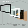 image:imageGolden State Art 18x24 Picture Frame For WallSolid WoodGlassBlack1 Pack  Fit for 18 x 24 Pictures Horizontal or Vertical Hanging For Gallery WallLarge Size Poster Frame1 Pack