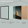 image:imageGolden State Art 18x24 Picture Frame For WallSolid WoodGlassBlack1 Pack  Fit for 18 x 24 Pictures Horizontal or Vertical Hanging For Gallery WallLarge Size Poster Frame2 Pack