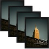 image:imageGolden State Art 18x24 Picture Frame For WallSolid WoodGlassBlack1 Pack  Fit for 18 x 24 Pictures Horizontal or Vertical Hanging For Gallery WallLarge Size Poster Frame4 Pack