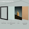 image:imageGolden State Art 18x24 Picture Frame For WallSolid WoodGlassBlack1 Pack  Fit for 18 x 24 Pictures Horizontal or Vertical Hanging For Gallery WallLarge Size Poster Frame2 Pack