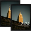 image:imageGolden State Art 18x24 Picture Frame For WallSolid WoodGlassBlack1 Pack  Fit for 18 x 24 Pictures Horizontal or Vertical Hanging For Gallery WallLarge Size Poster Frame2 Pack