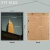 image:imageGolden State Art 18x24 Picture Frame For WallSolid WoodGlassBlack1 Pack  Fit for 18 x 24 Pictures Horizontal or Vertical Hanging For Gallery WallLarge Size Poster Frame4 Pack