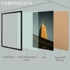 image:imageGolden State Art 18x24 Picture Frame For WallSolid WoodGlassBlack1 Pack  Fit for 18 x 24 Pictures Horizontal or Vertical Hanging For Gallery WallLarge Size Poster Frame1 Pack