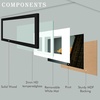 image:imageGolden State Art 18x24 Picture Frame For WallSolid WoodGlassBlack1 Pack  Fit for 18 x 24 Pictures Horizontal or Vertical Hanging For Gallery WallLarge Size Poster Frame2 Pack