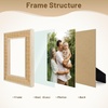image:imageGolden State Art 4x6 Bamboo Woven Picture Frame Boho Real Glass  Fits 4x6 Photos Natural Bamboo Design Tabletop DisplayWall MountHorizontal or Vertical Display RusticUnique1 Pack2 Pack