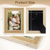 image:imageGolden State Art 4x6 Bamboo Woven Picture Frame Boho Real Glass  Fits 4x6 Photos Natural Bamboo Design Tabletop DisplayWall MountHorizontal or Vertical Display RusticUnique1 Pack2 Pack