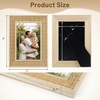 image:imageGolden State Art 4x6 Bamboo Woven Picture Frame Boho Real Glass  Fits 4x6 Photos Natural Bamboo Design Tabletop DisplayWall MountHorizontal or Vertical Display RusticUnique1 Pack2 Pack