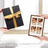 image:imageGolden State Art 4x6 Collage Picture FrameSolid Wood amp Real Glass4 Photos  Multi Picture Frame for 4 4x6 Photos or One 95x135 Print  Rounded Corner Design  Collage Wall Decor  BlackBrown