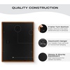 image:imageGolden State Art 4x6 Collage Picture FrameSolid Wood amp Real Glass4 Photos  Multi Picture Frame for 4 4x6 Photos or One 95x135 Print  Rounded Corner Design  Collage Wall Decor  BlackBrown