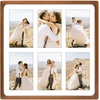 image:imageGolden State Art 4x6 Collage Picture FrameSolid Wood amp Real Glass4 Photos  Multi Picture Frame for 4 4x6 Photos or One 95x135 Print  Rounded Corner Design  Collage Wall Decor  BlackBrown