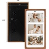 image:imageGolden State Art 4x6 Collage Picture FrameSolid Wood amp Real Glass4 Photos  Multi Picture Frame for 4 4x6 Photos or One 95x135 Print  Rounded Corner Design  Collage Wall Decor  BlackBrown