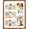 image:imageGolden State Art 4x6 Collage Picture FrameSolid Wood amp Real Glass4 Photos  Multi Picture Frame for 4 4x6 Photos or One 95x135 Print  Rounded Corner Design  Collage Wall Decor  BlackBrown