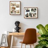 image:imageGolden State Art 4x6 Collage Picture FrameSolid Wood amp Real Glass4 Photos  Multi Picture Frame for 4 4x6 Photos or One 95x135 Print  Rounded Corner Design  Collage Wall Decor  BlackBrown