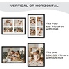 image:imageGolden State Art 4x6 Collage Picture FrameSolid Wood amp Real Glass4 Photos  Multi Picture Frame for 4 4x6 Photos or One 95x135 Print  Rounded Corner Design  Collage Wall Decor  BlackBlack