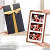 image:imageGolden State Art 4x6 Collage Picture FrameSolid Wood amp Real Glass4 Photos  Multi Picture Frame for 4 4x6 Photos or One 95x135 Print  Rounded Corner Design  Collage Wall Decor  BlackBrown