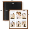 image:imageGolden State Art 4x6 Collage Picture FrameSolid Wood amp Real Glass4 Photos  Multi Picture Frame for 4 4x6 Photos or One 95x135 Print  Rounded Corner Design  Collage Wall Decor  BlackBrown