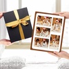 image:imageGolden State Art 4x6 Collage Picture FrameSolid Wood amp Real Glass4 Photos  Multi Picture Frame for 4 4x6 Photos or One 95x135 Print  Rounded Corner Design  Collage Wall Decor  BlackBrown