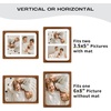 image:imageGolden State Art 4x6 Collage Picture FrameSolid Wood amp Real Glass4 Photos  Multi Picture Frame for 4 4x6 Photos or One 95x135 Print  Rounded Corner Design  Collage Wall Decor  BlackBrown