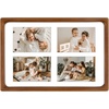 image:imageGolden State Art 4x6 Collage Picture FrameSolid Wood amp Real Glass4 Photos  Multi Picture Frame for 4 4x6 Photos or One 95x135 Print  Rounded Corner Design  Collage Wall Decor  BlackBrown