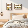 image:imageGolden State Art 4x6 Collage Picture FrameSolid Wood amp Real Glass4 Photos  Multi Picture Frame for 4 4x6 Photos or One 95x135 Print  Rounded Corner Design  Collage Wall Decor  BlackBrown