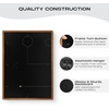 image:imageGolden State Art 4x6 Collage Picture FrameSolid Wood amp Real Glass4 Photos  Multi Picture Frame for 4 4x6 Photos or One 95x135 Print  Rounded Corner Design  Collage Wall Decor  BlackBrown