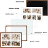 image:imageGolden State Art 4x6 Collage Picture FrameSolid Wood amp Real Glass4 Photos  Multi Picture Frame for 4 4x6 Photos or One 95x135 Print  Rounded Corner Design  Collage Wall Decor  BlackBrown