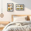 image:imageGolden State Art 4x6 Collage Picture FrameSolid Wood amp Real Glass4 Photos  Multi Picture Frame for 4 4x6 Photos or One 95x135 Print  Rounded Corner Design  Collage Wall Decor  BlackBlack