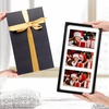 image:imageGolden State Art 4x6 Collage Picture FrameSolid Wood amp Real Glass4 Photos  Multi Picture Frame for 4 4x6 Photos or One 95x135 Print  Rounded Corner Design  Collage Wall Decor  BlackBlack