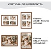 image:imageGolden State Art 4x6 Collage Picture FrameSolid Wood amp Real Glass4 Photos  Multi Picture Frame for 4 4x6 Photos or One 95x135 Print  Rounded Corner Design  Collage Wall Decor  BlackBrown