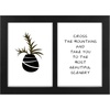 image:imageGolden State Art 4x6 Double Picture Frame Displays Two 4x6 Photos Brown  Solid Wood  Real Glass For Tabletop Or Wall Mounting Brown 1 PackBlack