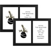 image:imageGolden State Art 4x6 Double Picture Frame Displays Two 4x6 Photos Brown  Solid Wood  Real Glass For Tabletop Or Wall Mounting Brown 1 PackBlack