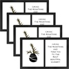 image:imageGolden State Art 4x6 Double Picture Frame Displays Two 4x6 Photos Brown  Solid Wood  Real Glass For Tabletop Or Wall Mounting Brown 1 PackBlack