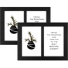 image:imageGolden State Art 4x6 Double Picture Frame Displays Two 4x6 Photos Brown  Solid Wood  Real Glass For Tabletop Or Wall Mounting Brown 1 PackBlack