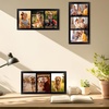 image:imageGolden State Art 4x6 Double Picture Frame Displays Two 4x6 Photos Brown  Solid Wood  Real Glass For Tabletop Or Wall Mounting Brown 1 PackBlack