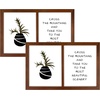 image:imageGolden State Art 4x6 Double Picture Frame Displays Two 4x6 Photos Brown  Solid Wood  Real Glass For Tabletop Or Wall Mounting Brown 1 PackBrown