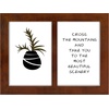 image:imageGolden State Art 4x6 Double Picture Frame Displays Two 4x6 Photos Brown  Solid Wood  Real Glass For Tabletop Or Wall Mounting Brown 1 PackBrown