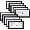 image:imageGolden State Art 55x85 Business License Frame Black Wood Real Glass  Horizontal amp Vertical For Wall Or Tabletop Display Fit Check Certificate And Photos Ideal For Office Home DecorBlack  5X10 with Mat for 4X9